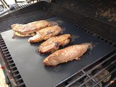 6 tapis de barbecue - protection antiadhésive en téflon pour le four