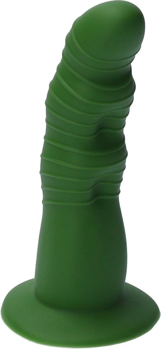 Goedkoopste Ylva & Dite - Rhea - Siliconen Dildo met zuignap - Made in Holland - Donker Groen