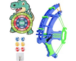 foto van Kinder Dartbord - Dartbord met Ballen Schieten - Stickey Balls Schieten - Kinderdartbord - Hoge Kwaliteit - Schietspel voor Kinderen - Pijl & Boog Spel - Montessori Spel - Dartspel voor Jongens & Meisjes