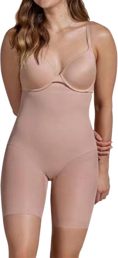 Wow Peach - Taille Wrap Short - Shapewear - Corrigerende Ondergoed - Shaping broek - Comfort Slimwear - Nude - XXL