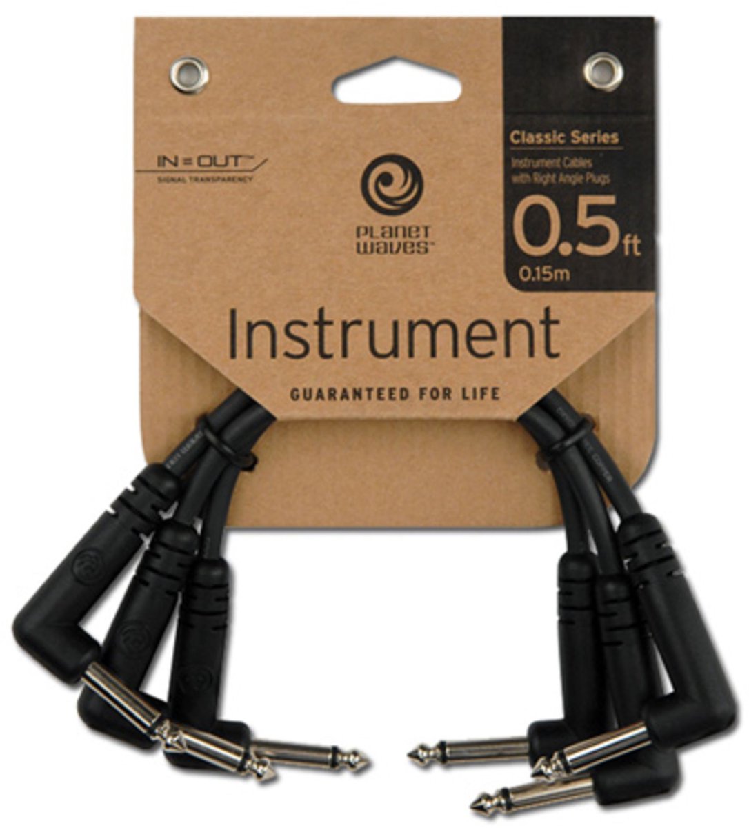 D'Addario PW-CGTP-305 Patchkabel 0,15 m - Mono patch kabel