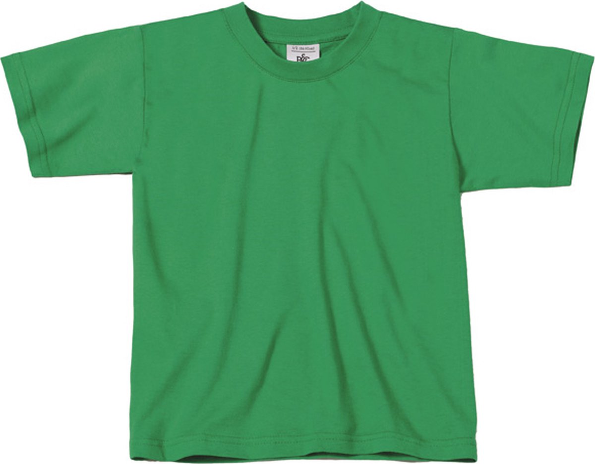 B&C Exact 150 Kinder T-Shirt - Kelly Green - 9-11 Jaar - 140