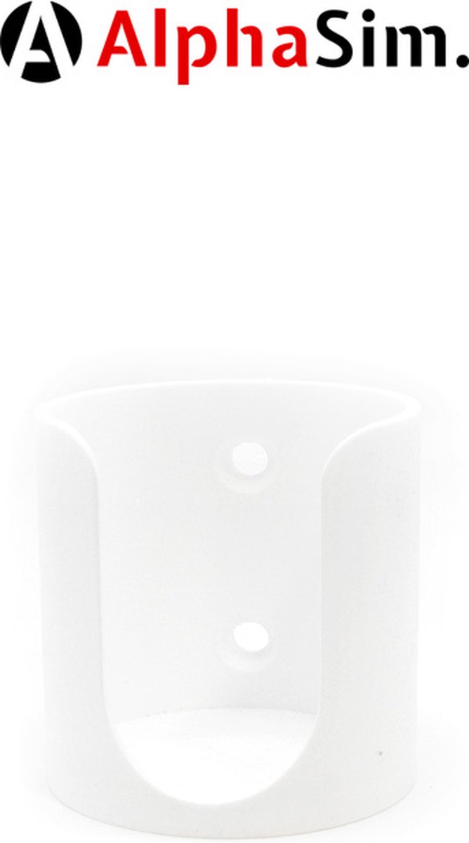 Cup Holder for Sim Rig with Extrusion Profile Mount White