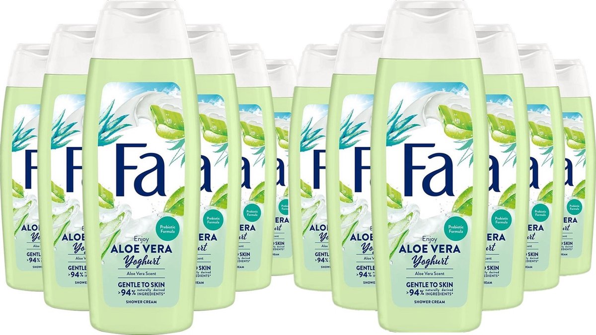 Goedkoopste Fa Douchecreme Yoghurt & Aloe Vera - JUMBOPAK - 12 x 250 ml