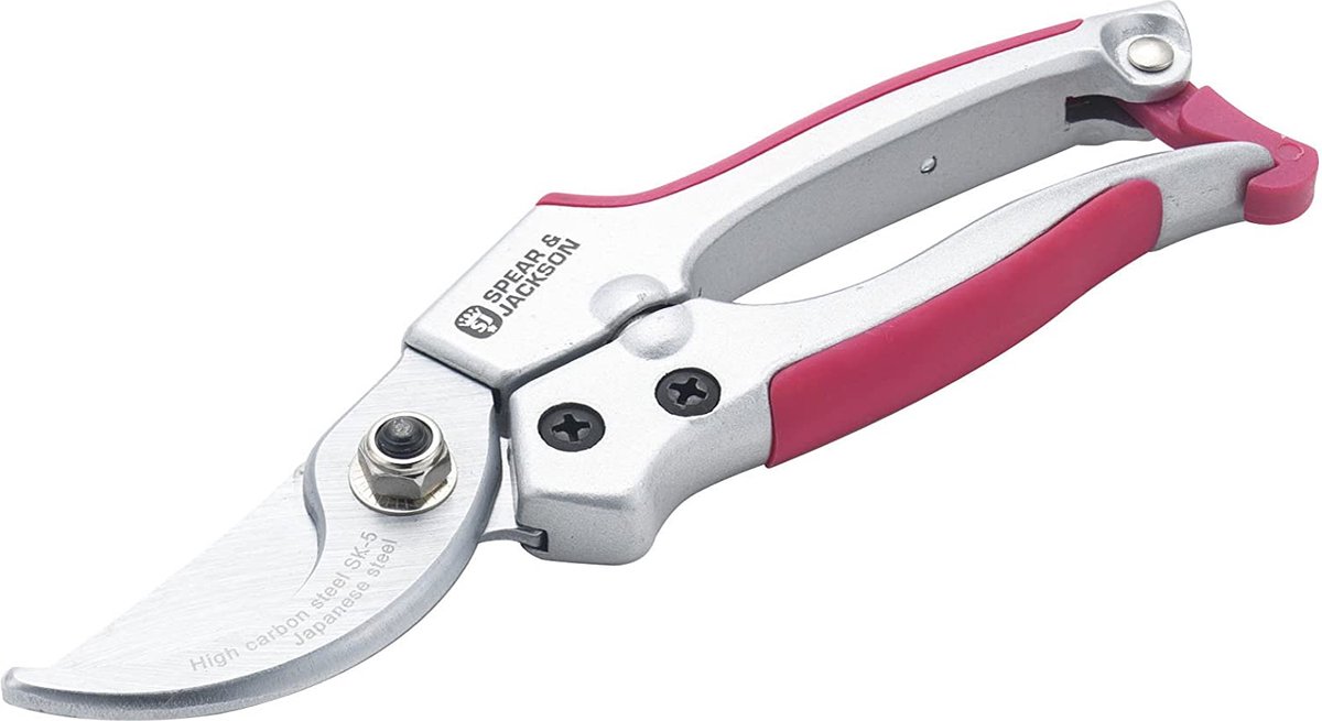 Spear & Jackson Snoeischaar Roze – Takkenschaar & Bloemenschaar – 10 JAAR GARANTIE - Comfortabele Grip & SK-5 Stalen Bladen