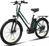 HITWAY Elektrische fiets - Ebike - 26 inch - 112 Ah - tot 35-90 km - 7 versnellingen