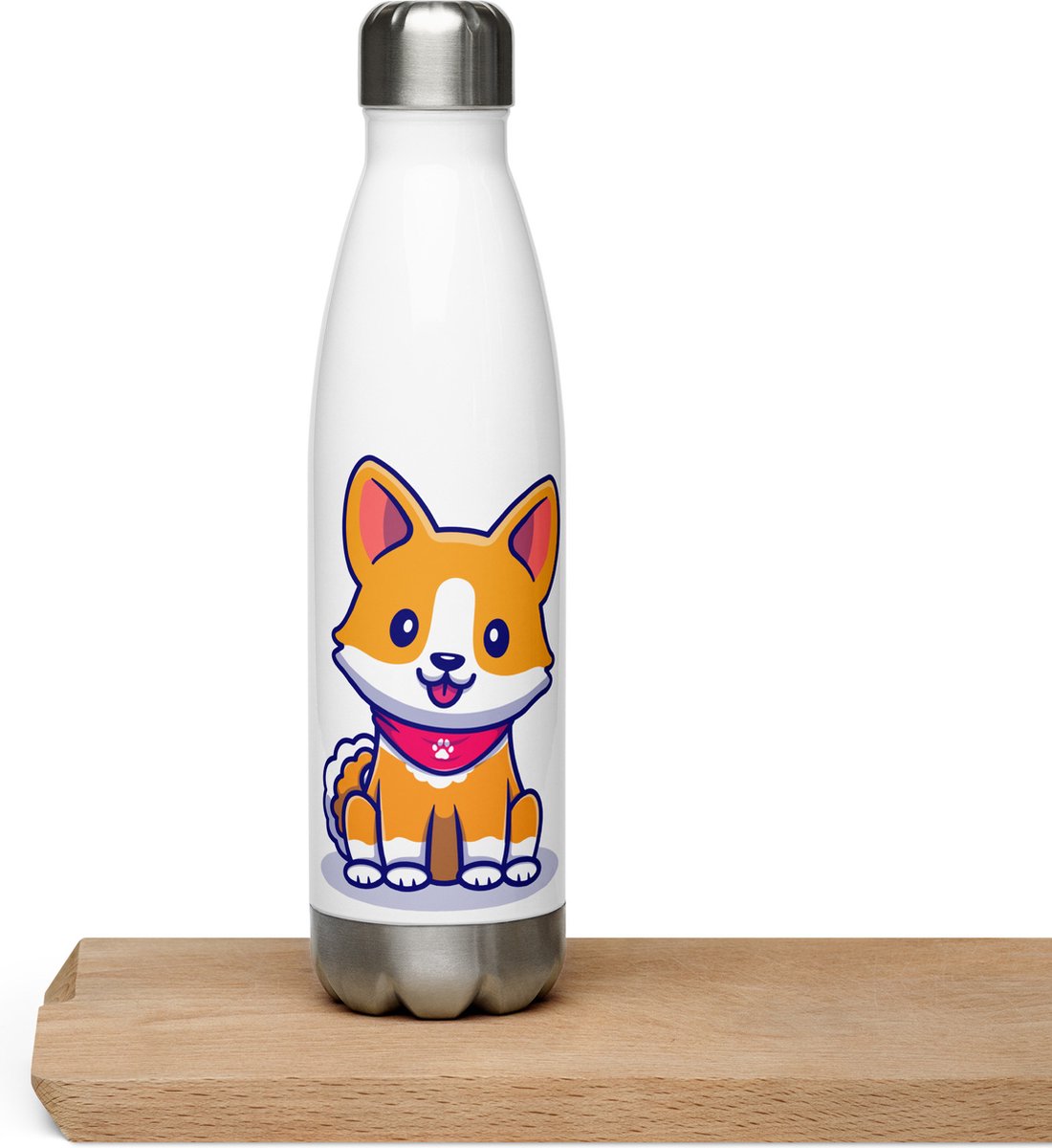 Roestvrij stalen waterfles - Corgi - 500ml