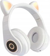 Cat Wireless Stereo Koptelefoon - Over Ear Headset - Hifi Stereo Bass - Katten Oortjes - Wit