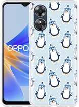 Cazy Hoesje geschikt voor Oppo A17 Pinguins