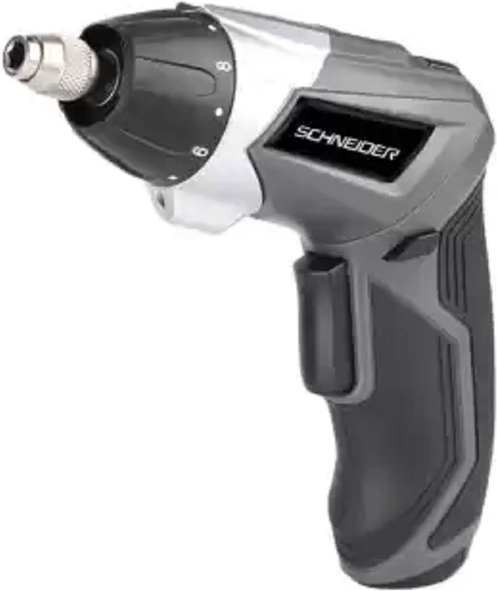 Schneider Lithium-Ion accu schroevendraaier met toebehoren. 3.8 volt, 54bits