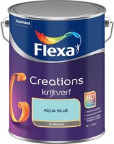 Flexa | Creations Muurverf Krijt | Aqua Blue - Kleur van het jaar 2004 | 5L