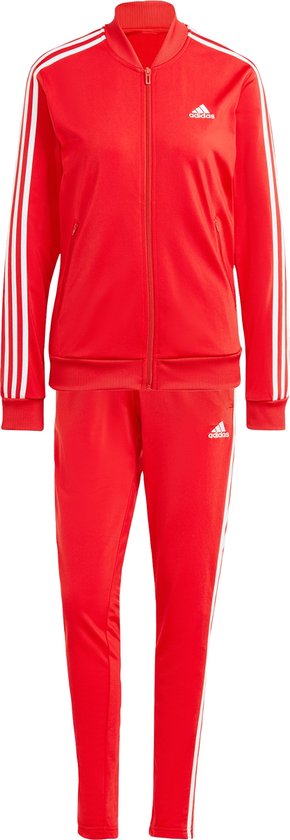 adidas Sportswear Essentials 3-Stripes Trainingspak - Dames - Rood- M