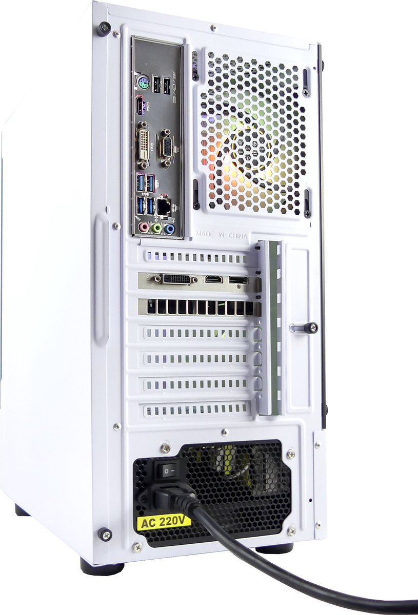 BitBull Ryzen 7 5700X Gaming PC Wit met RGB Verlichting - afbeelding 3