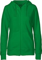 Bol.com Fairtrade Ladies Zip Hoodie met capuchon Green - XS aanbieding