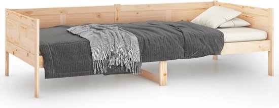 vidaXL Canapé-lit en bois de pin massif 90x200 cm