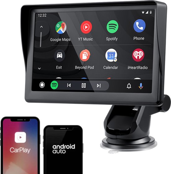 CarPlay sans Fil Android Auto, autoradio à écran Tactile 7 avec