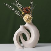 1 Paar Moderne Keramische Vaas Voor Bloemen, Nordic Home Woonkamer Slaapkamer Decoratie, Bruiloftsfeest Tafeldecoratie Kantoor Ornamenten