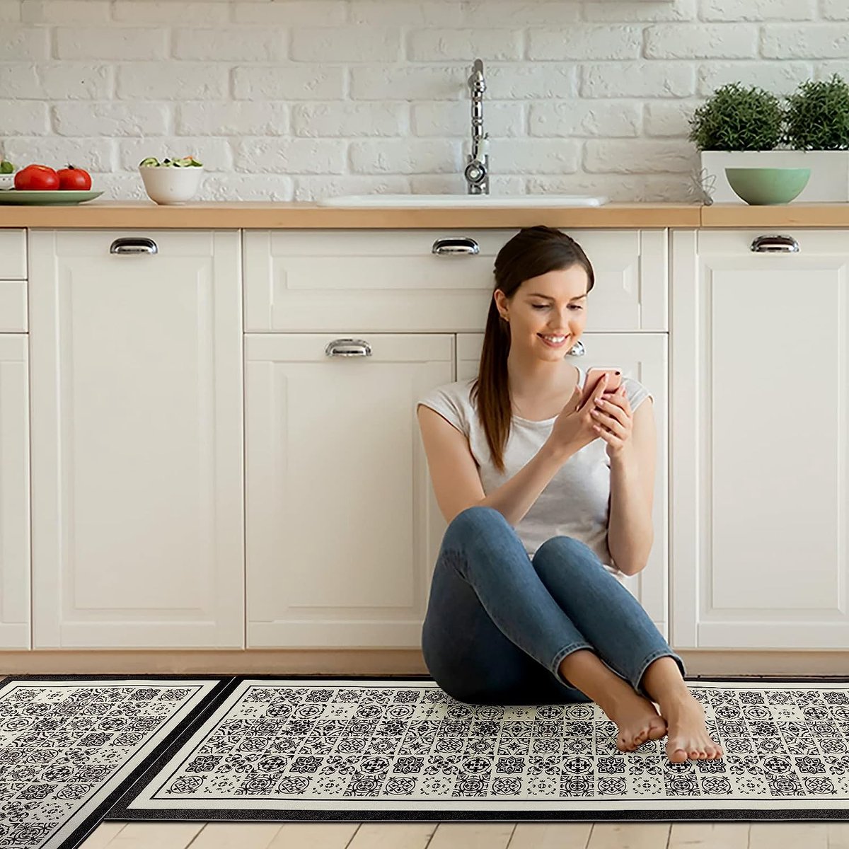 Koffieprint Keukentapijt Runner Antislip Grappige Deurmatten Fpr Binneningang Thuis Slaapkamer Tapijt Keuken Vloermatten kopen vanaf een prijs van 1.48