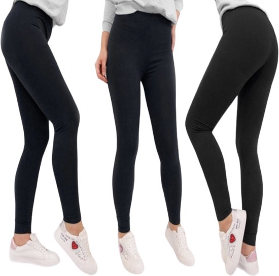 Ladies Cotton Legging Classic- Sport line Size- Taille unique SL 36-40 noir