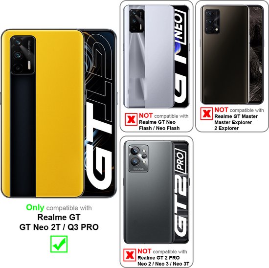 Coque Cadorabo pour Realme GT 2 / GT Neo 2 en VERT LIQUIDE - Coque de protection en silicone TPU souple avec anneau