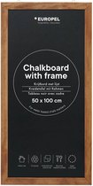 Europel - krijtbord - houten lijst – muurdecoratie – tekenbord - 50x100cm