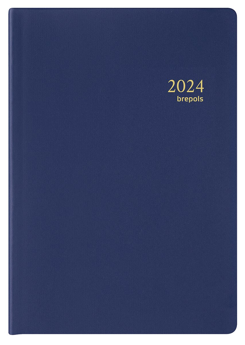 Brepols Agenda 2024 • Armada • Seta PVC • 7,1 x 10,2 cm • Blauw