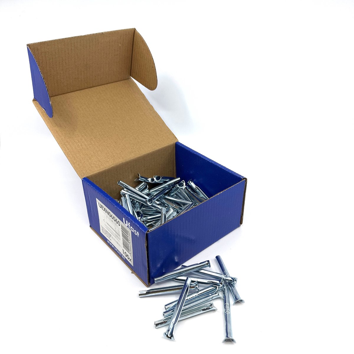 UFAST spanhuls - Express nagel - Ø 6 x 60 mm - Verzinkt - 100 stuks