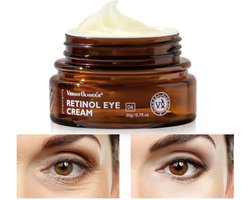 VIBRANT GLAMOUR Retinol Oogcrème - Vitamine A - celvernieuwing - Anti Wallen Crème - Fijne lijntjes en rimpels - Hyaluronzuur en vitamine E - Antioxidant