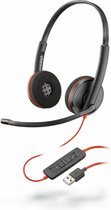Poly Blackwire C3220 - Casque USB-A - Zwart, Rouge