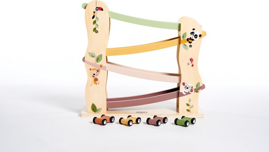 Tiny Love - Wooden Race Ramp Car - Boho Chic - Autobaan