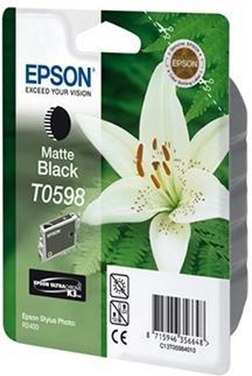 Epson T0598 - Inktcartridge Mat zwart