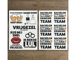 GetGlitterBaby® - Plak Tattoos / Tijdelijke Tattoo - Vrijgezellenfeest Mannen Versiering - Bachelor Party Man - 2 Stuks