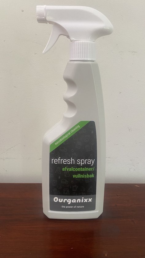 Ourganixx Refresh Spray Afvalcontainer - vuilnisbak verfrisser, geurvreter - 500ml
