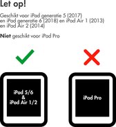 iMoshion Tablet Hoes Geschikt voor iPad 5e, 6e generatie (2017/2018) - Air, Air 2 - iMoshion Trifold Bookcase - Zwart
