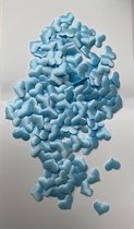 Hartjes Zijde Blauw 200 stuks ( 2 x 2,5 cm