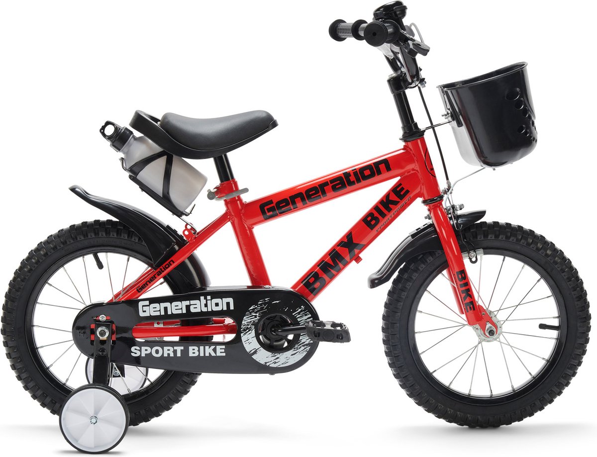 Generation BMX fiets 14 inch - Rood - Kinderfiets