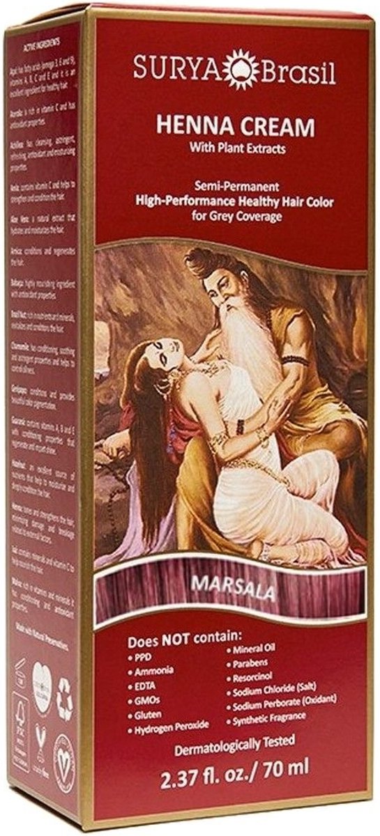 Surya Brasil Henna haarverf creme marsala 70 Milliliter