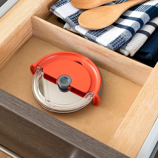 Pizzasnijder groot, professionele pizzasnijder (Pizza Cutter) van roestvrij staal, 35 cm, met houten handvat en lemmetbescherming taartschep – scherp pizza weegmes effectiever dan pizzaroller voor