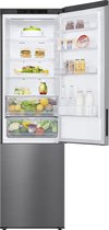 Bol.com LG GBP62PZNAC - A-label 384L Koel- en vriescombinatie - Total Nofrost Stil (35Db) Roestvrijstaal 10 jaar compressor gara... aanbieding