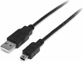 USB A to USB B Cable Startech USB2HABM1M Black