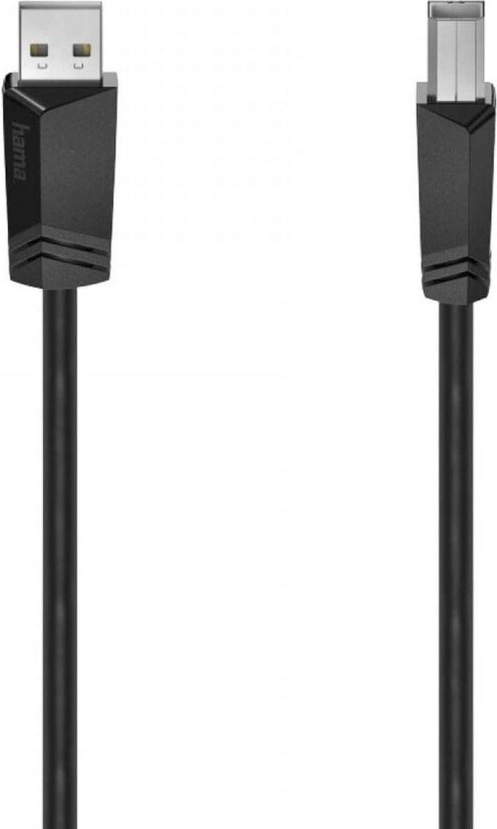 USB 2.0 A to USB B Cable Hama 00200602 1,5 m Black