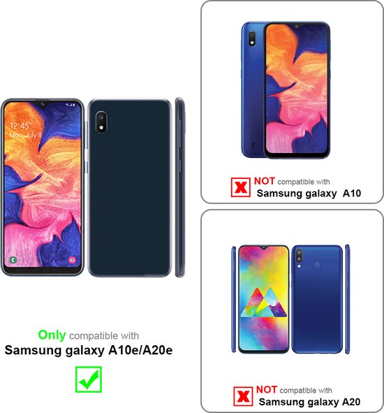 Cadorabo Hoesje geschikt voor Samsung Galaxy A10e A20e in ZWART