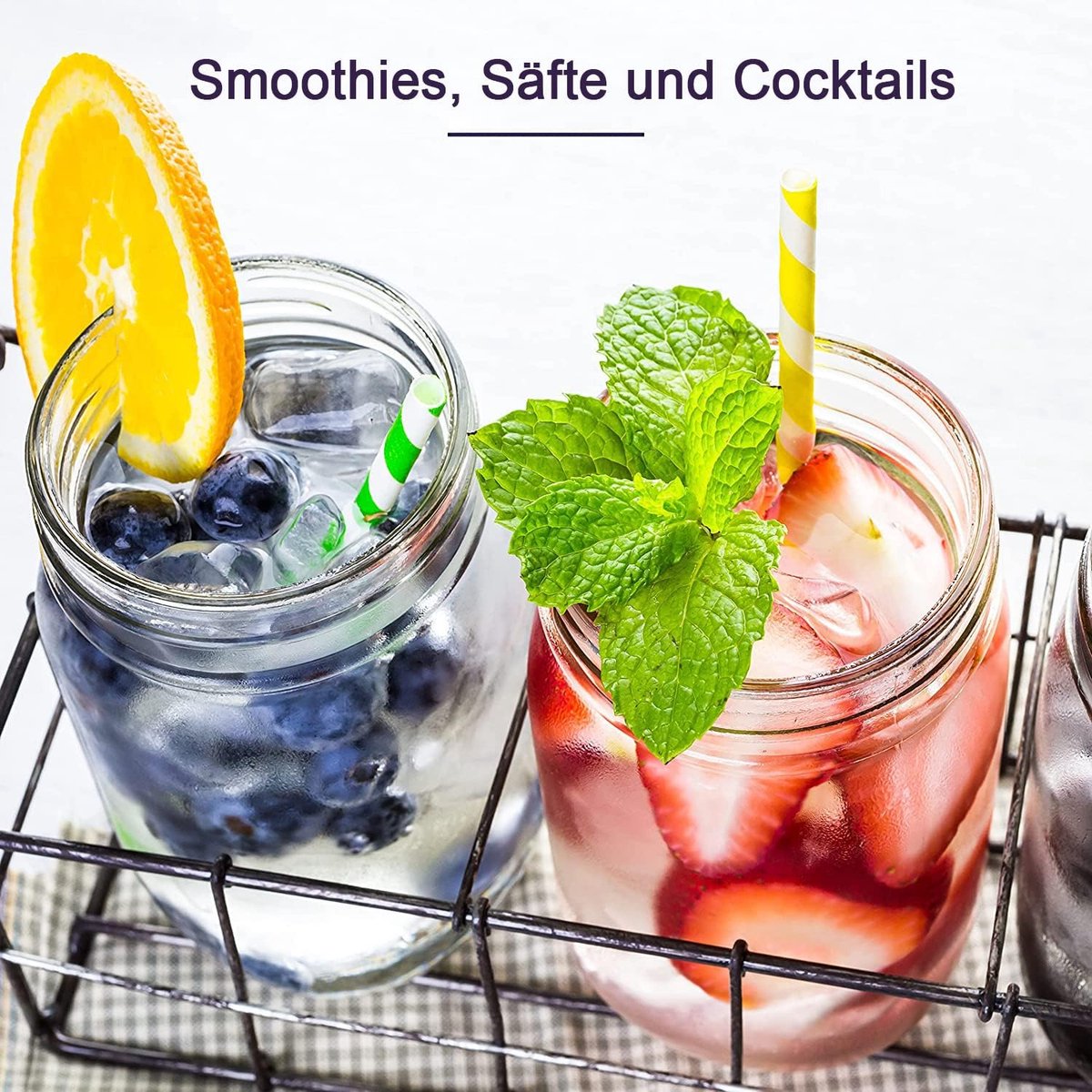 LOPYXBR 18 stuks inmaakpotten met schroefdeksel, 500 ml, Mason Jar LOPYXBR 18 stuks inmaakpotten met schroefdeksel, 500 ml, Mason Jar