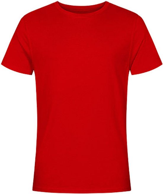 Foto: Herensportshirt performance t met korte mouwen fire red m