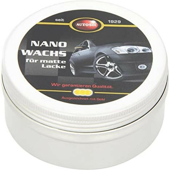 Foto: Autosol nano wax voor matte lak met applicator spons