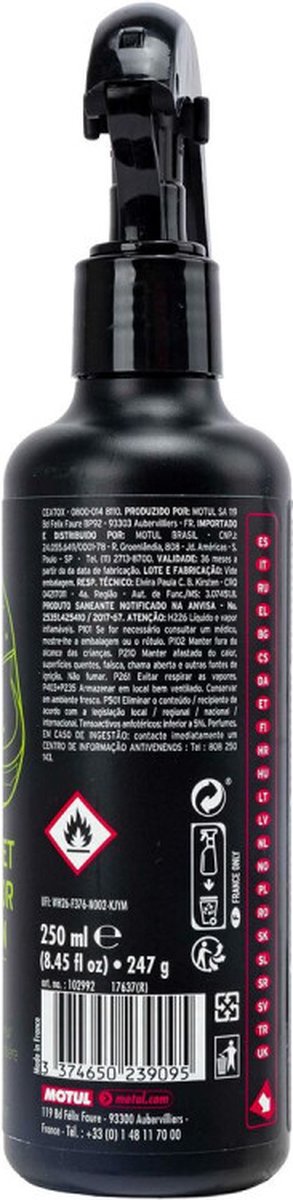 Spray Nettoyant Motul MC Care - Pour Casque Et Visière Moto | Anti-Insectes, Sans Traces 250ml