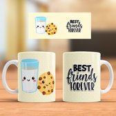 Mug Cookie and Milk - Mignon - Cadeau - Cadeau - Nourriture - Friends - Friends - ami - amis - Best amis - Nourriture - Burger - Frites - Beignets - Coffee