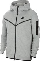 Nike tech fleece full-zip hoodie in de kleur grijs.