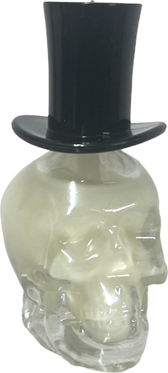 Saffron Nail Polish Skull Shape Bottle 15ml No 1014 Glow in the Dork doorzichtig clear