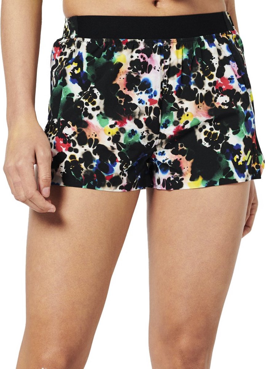 Superdry Run Shell Korte Broek L Vrouw Abstract Ink Micro